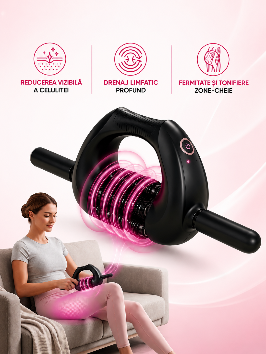 Rola de Masaj Electrica AntiCelulita HealTwist™